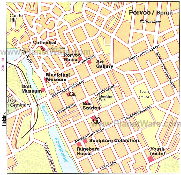 Porvoo centre ville plan