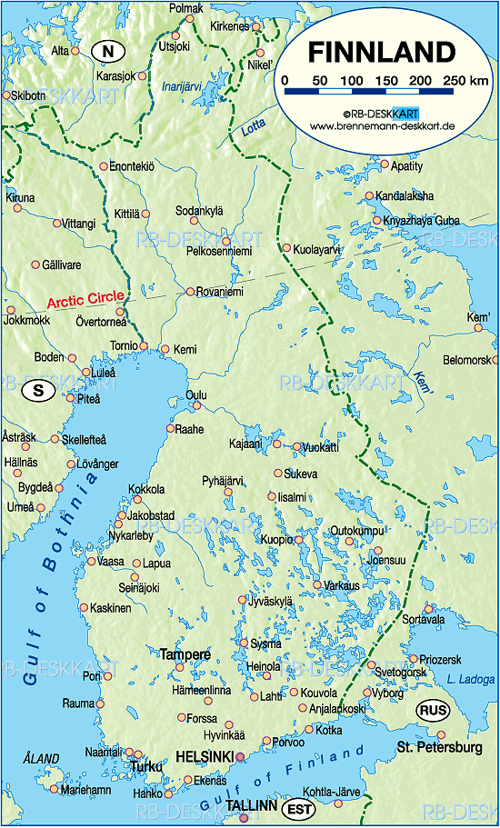 plan de Finlande Rauma