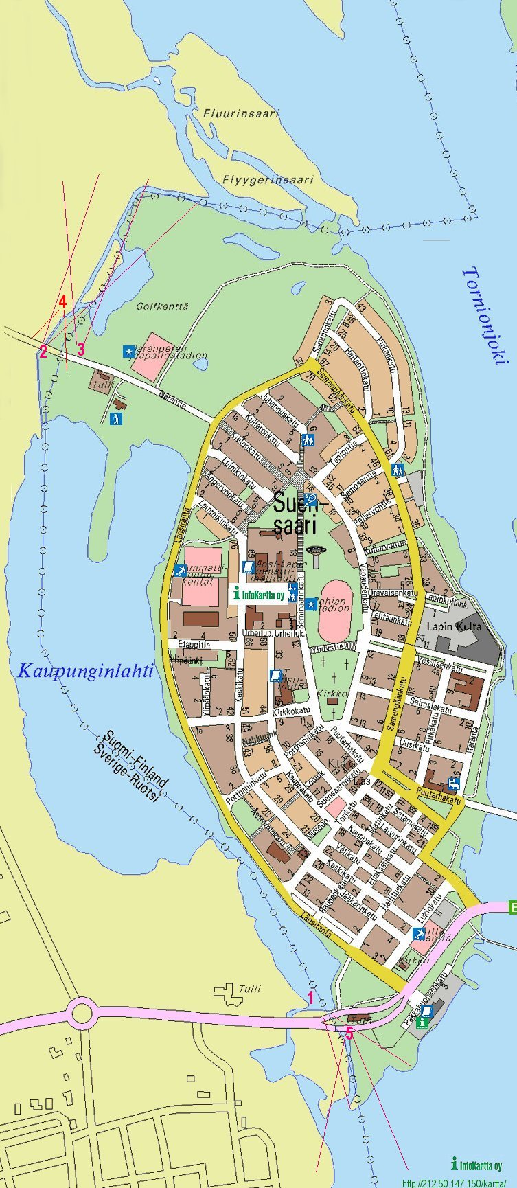 vile centre plan de Tornio