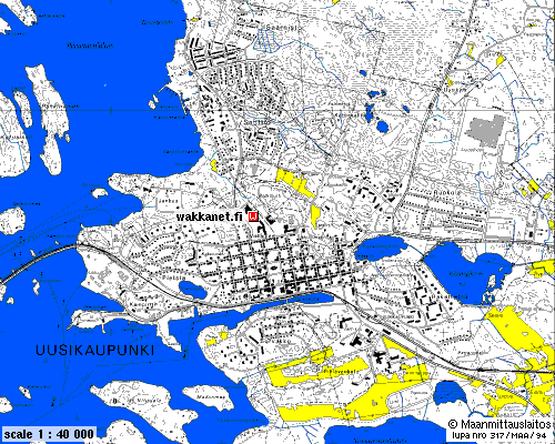 Uusikaupunki ville plan