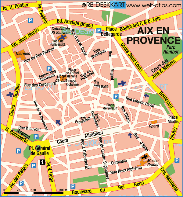 Plan Site Touristique Aix En Provence Info Voyage Carte Plan