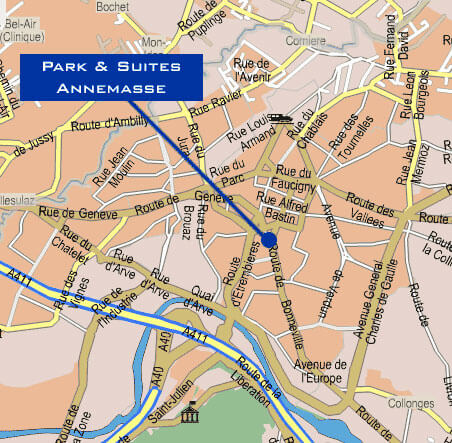 Annemasse centre plan