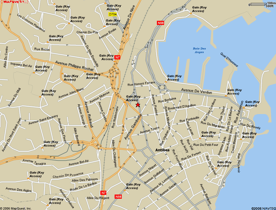 Antibes street plan