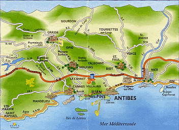 Antibes touristique plan