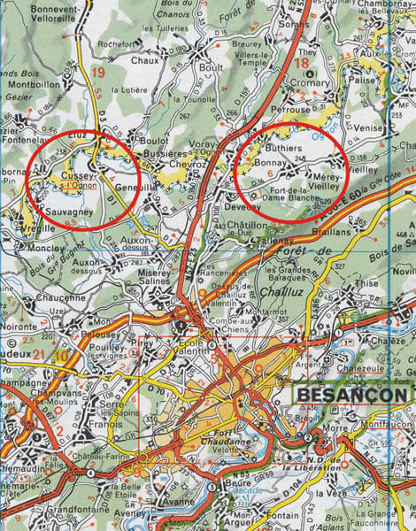 Besancon regions plan