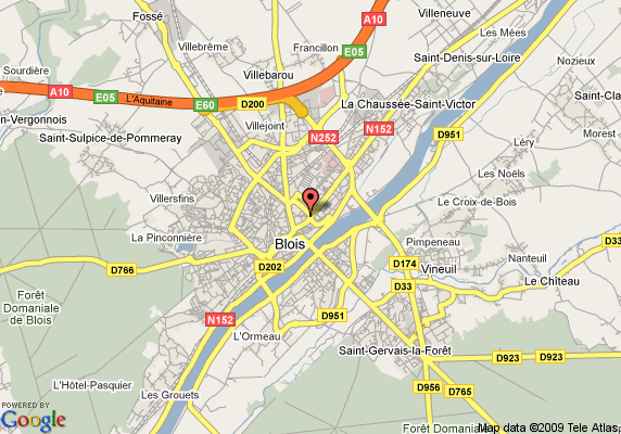 Blois hotels plan