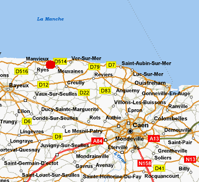 Caen itineraire plan