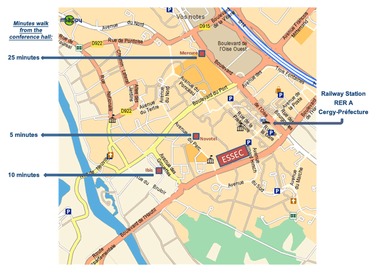 Cergy street plan