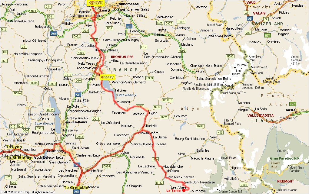 Chambery regional plan