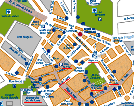 plan chambéry centre ville