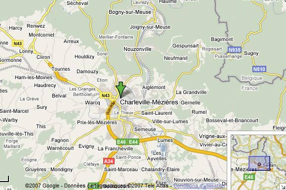 Charleville Mezieres regions plan