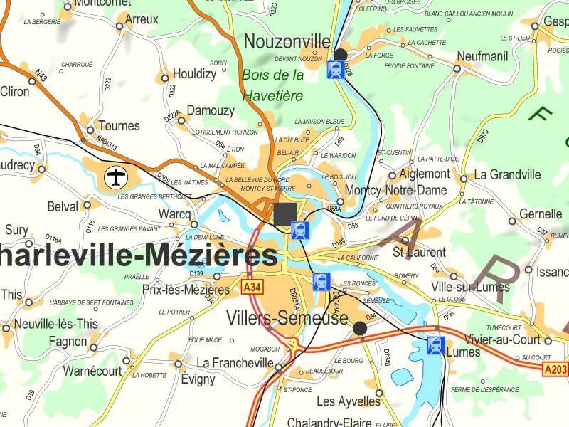 Charleville Mezieres zone plan