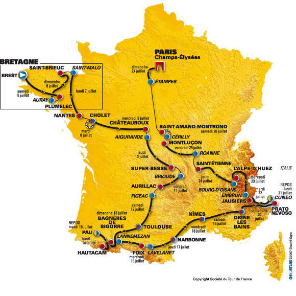 Cholet race itineraire plan