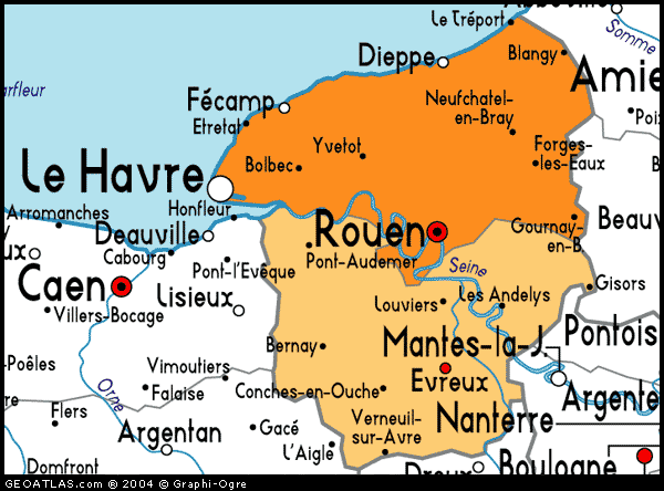 Haute Normandie Le Havre plan