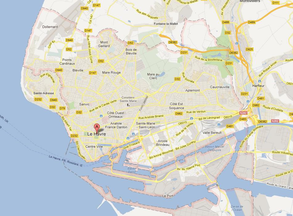 plan de Le Havre