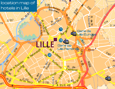 Lille location plan
