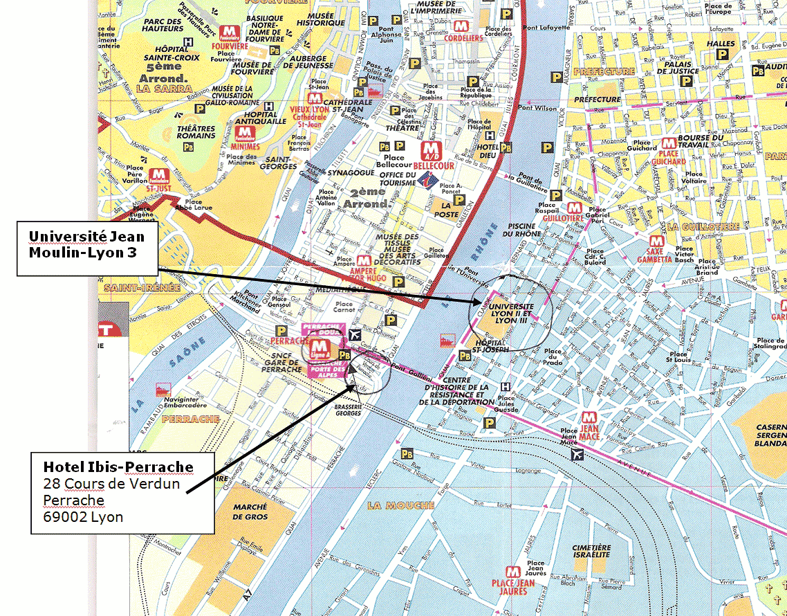Lyon touristique plan