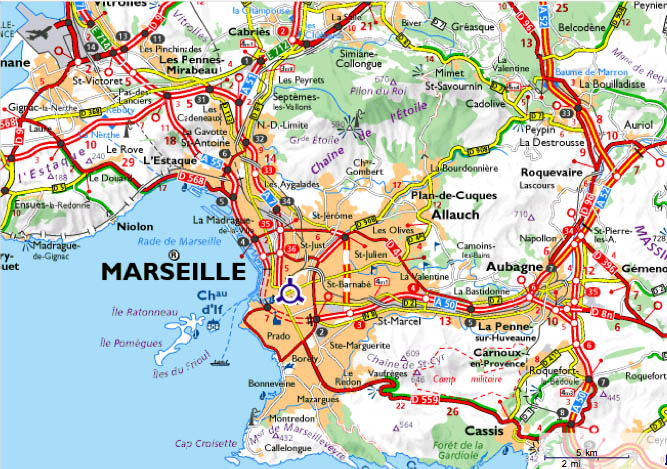 Marseille urban zone plan