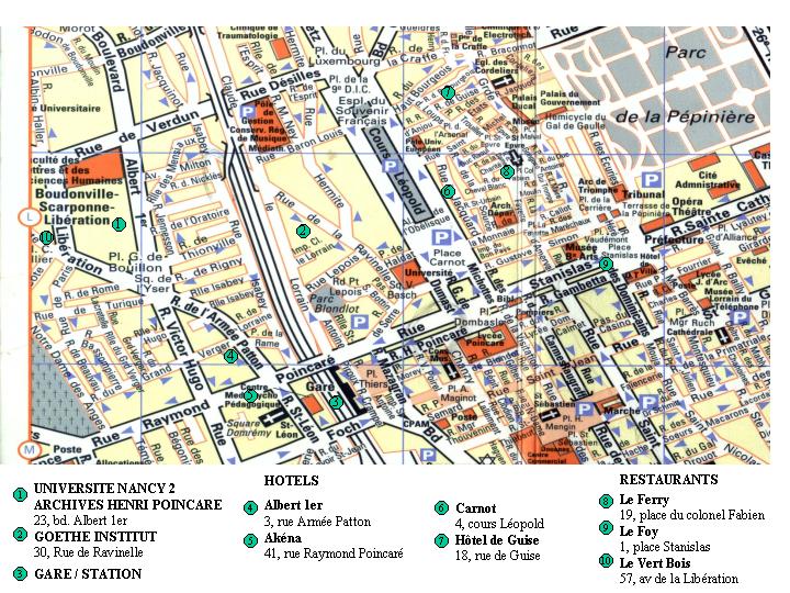 Nancy hotels plan