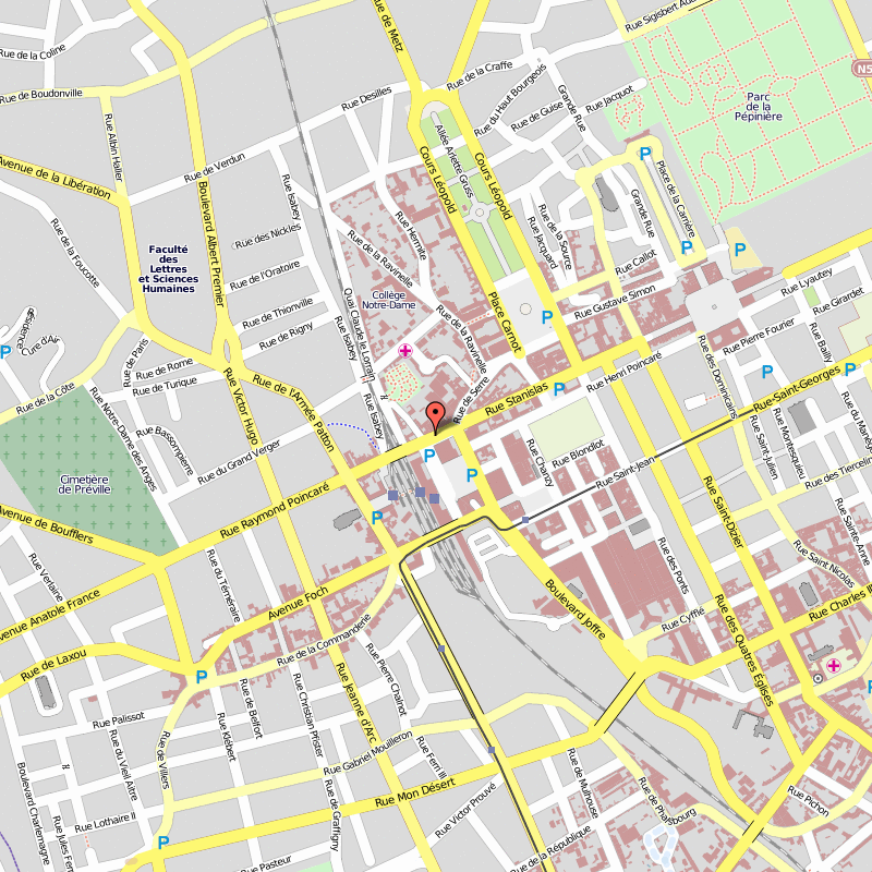 Nancy centre plan