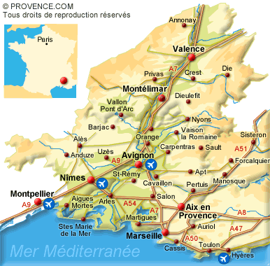 Nimes regions plan