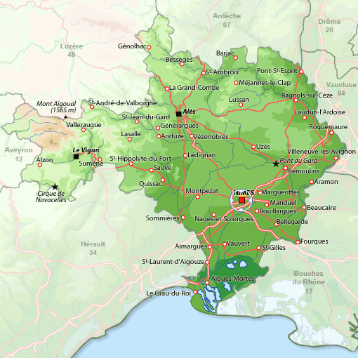 Nimes province plan