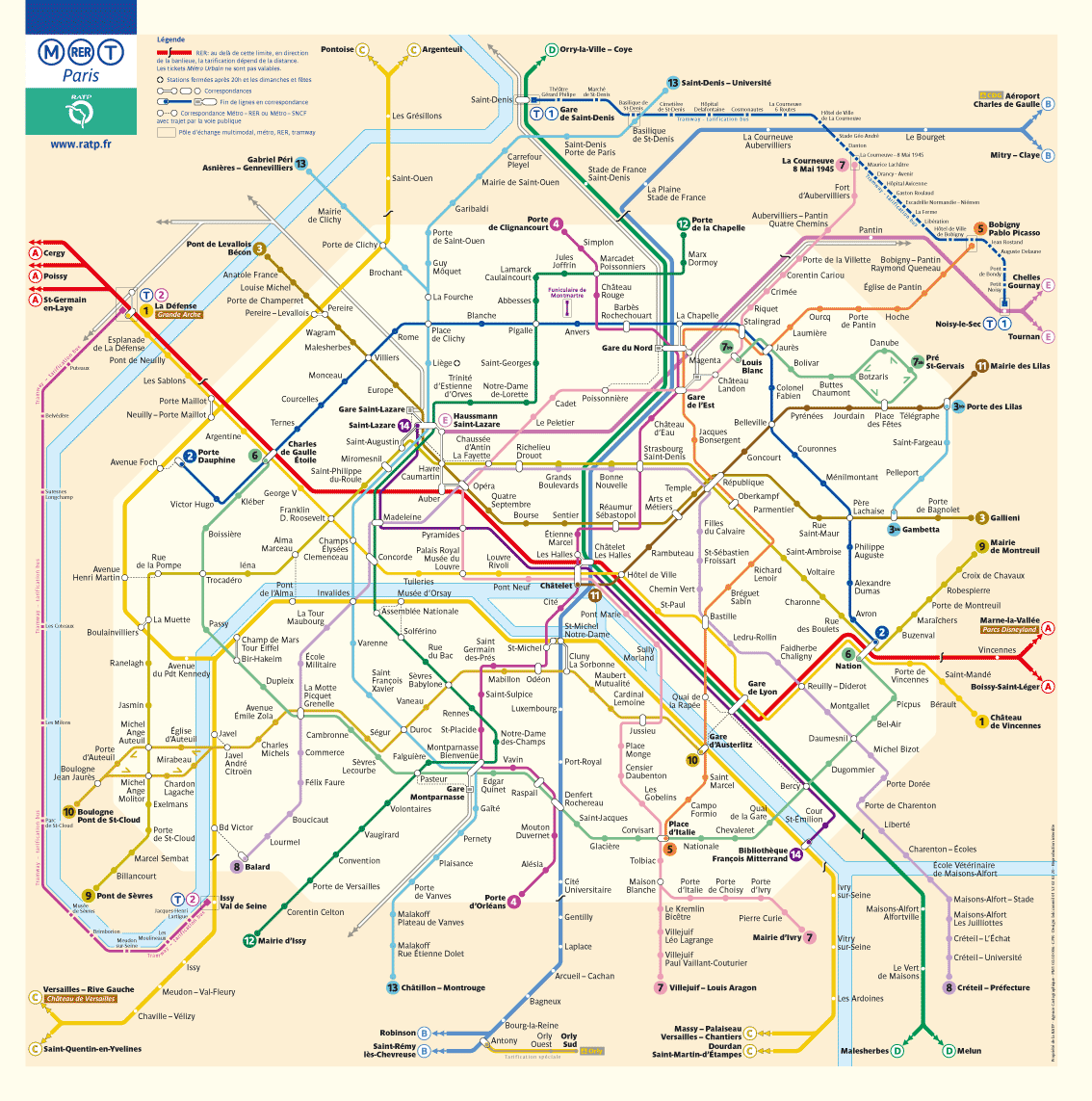 paris metro plan