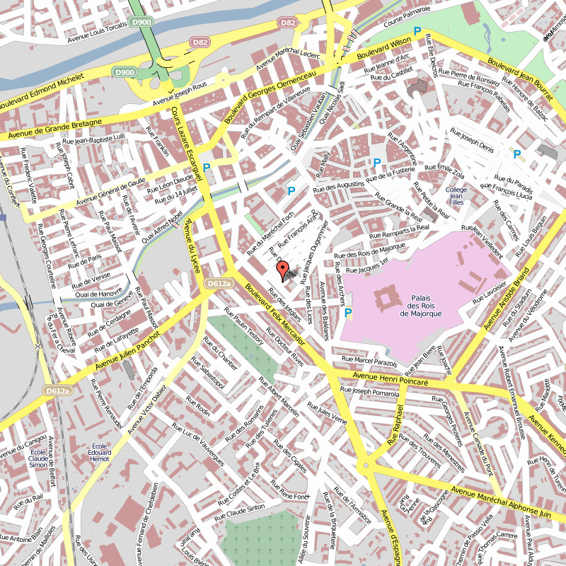 Perpignan ville plan