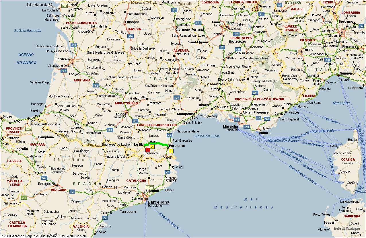 Perpignan itineraire plan