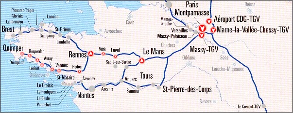 Quimper train plan