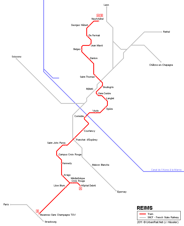 reims metro plan