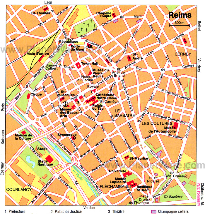 Reims Carte Et Image Satellite