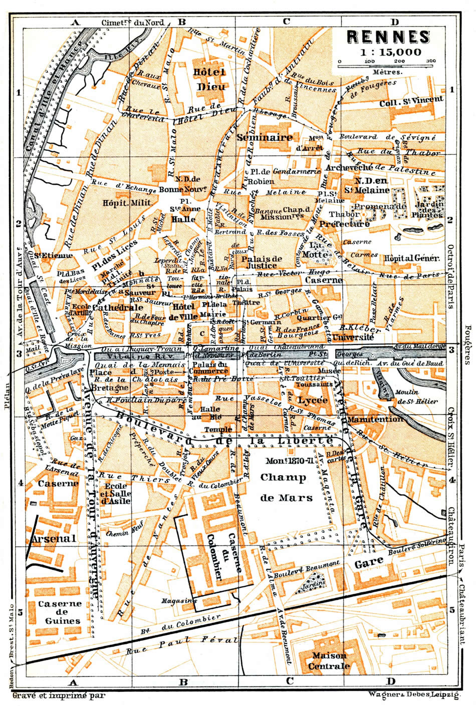 Rennes plan 1899