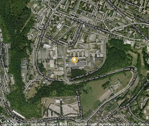 Rouen Plan et Image Satellite