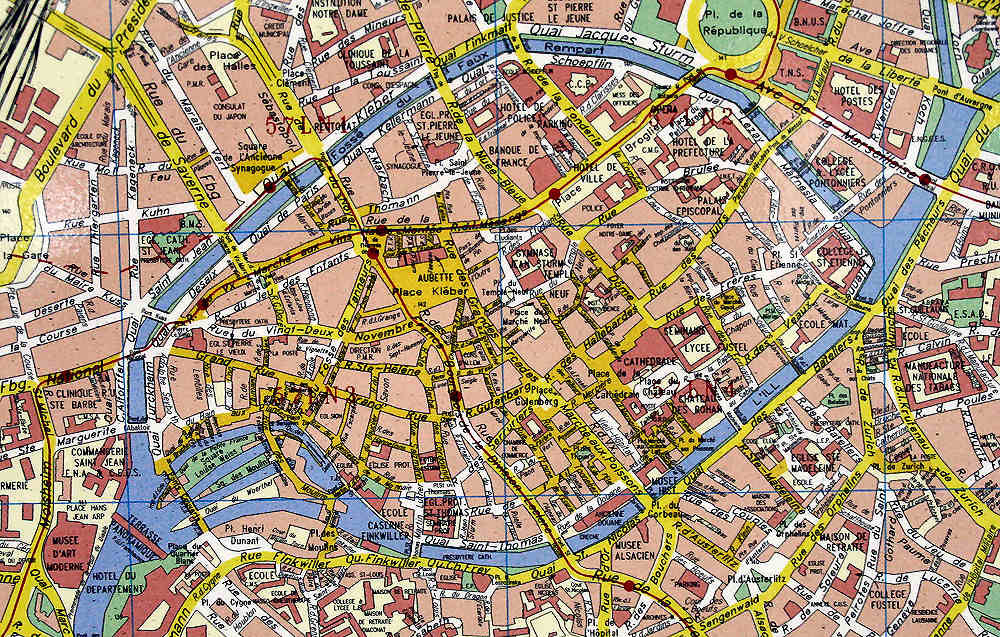 Strasbourg street plan