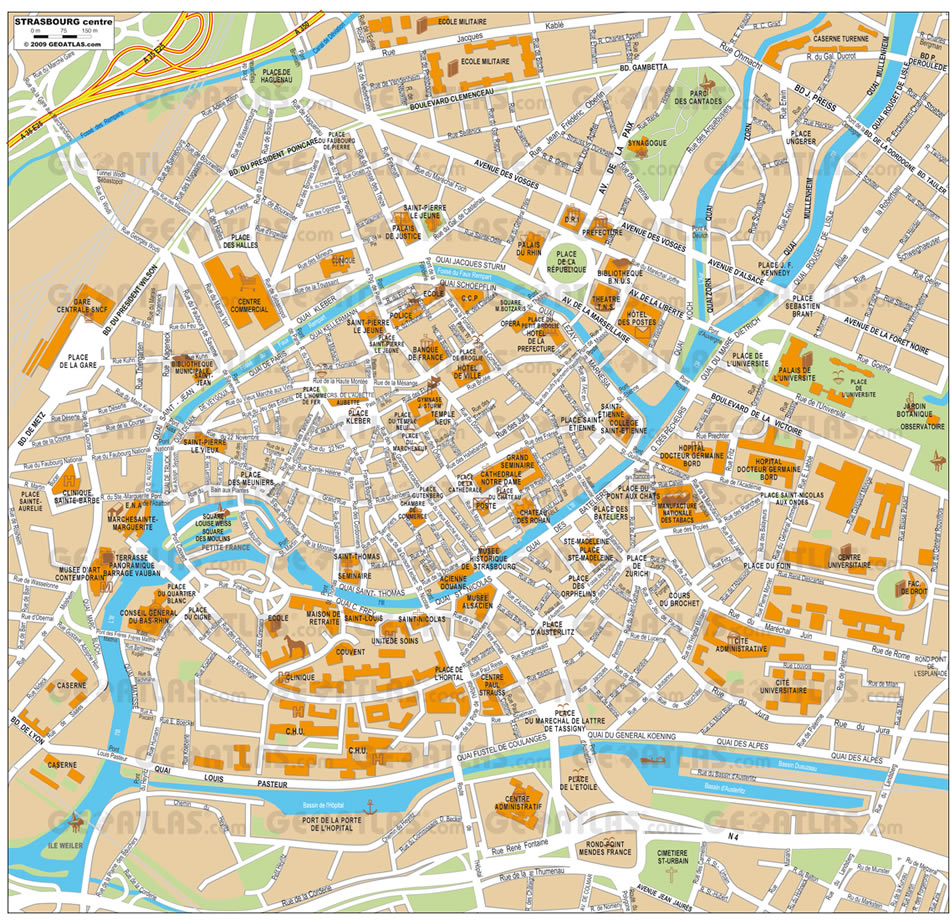 Strasbourg centre plan