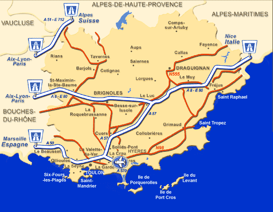 Toulon itineraire plan