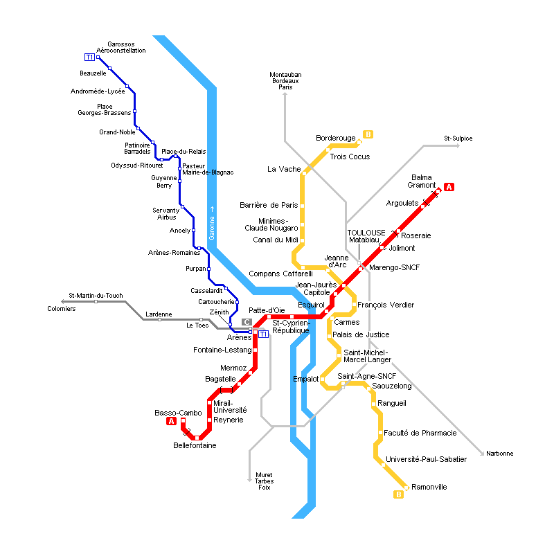 toulouse metro plan