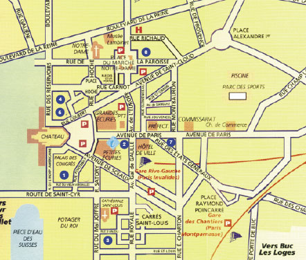 Versailles street plan