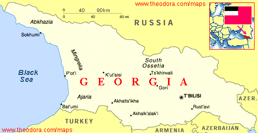 cartes du georgie