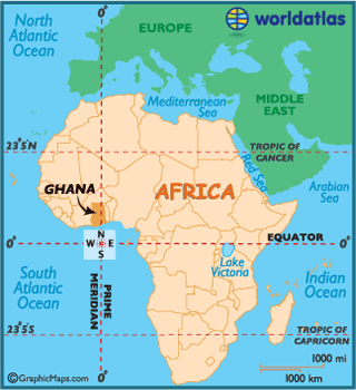 ghana carte afrique