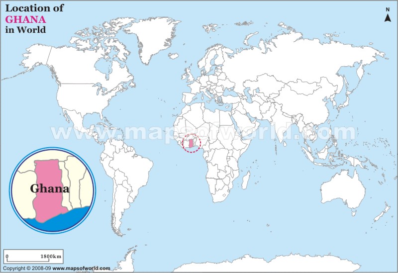 ghana carte monde
