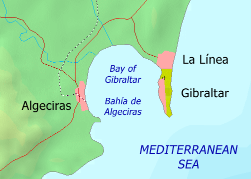 Bay du Gibraltar carte