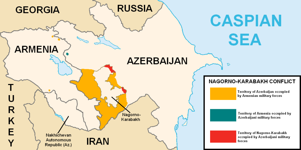 Haut Karabakh conflict carte