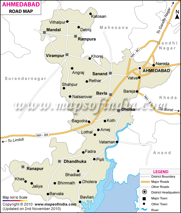 ahmedabad itineraire plan