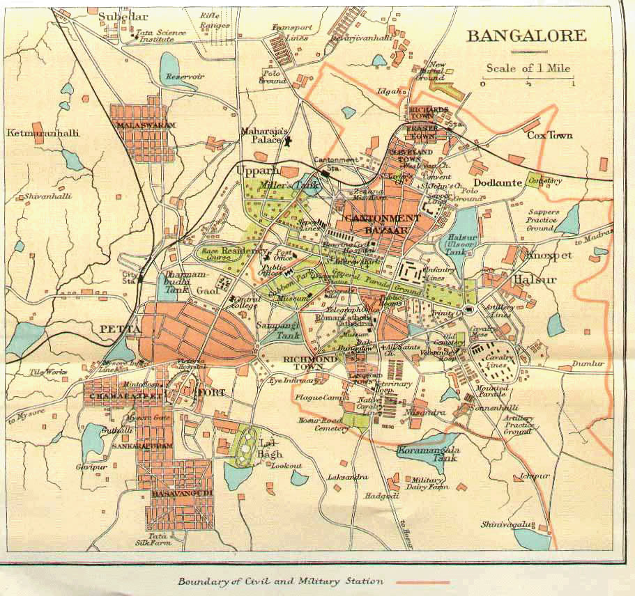bangalore plan 1924