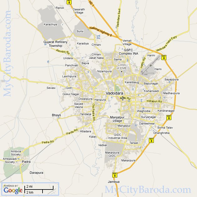 Baroda ville plan