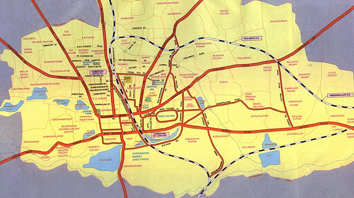 Coimbatore itineraire plan