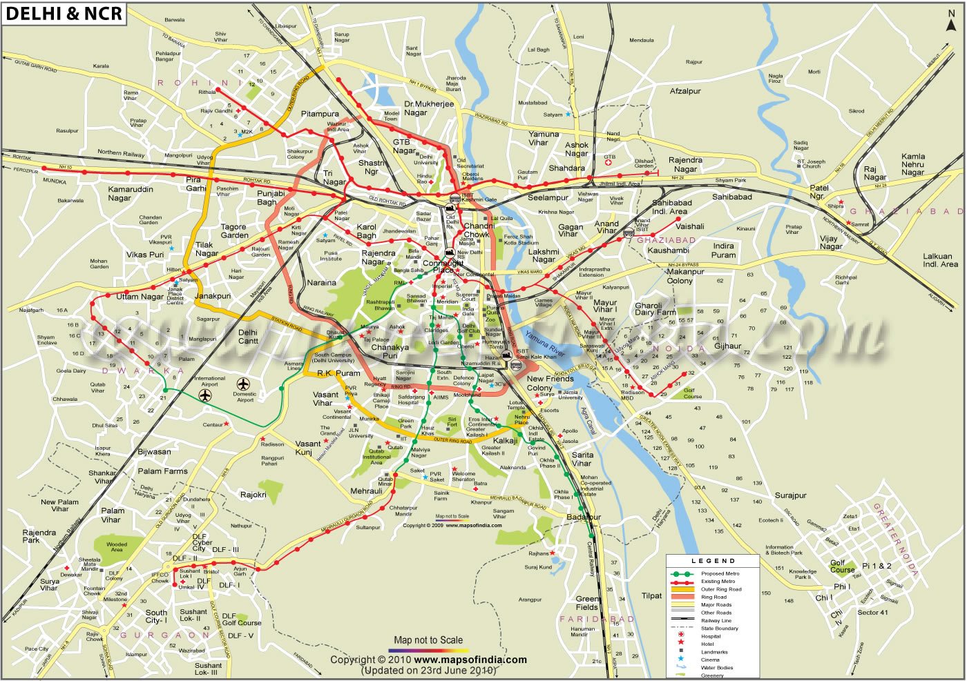 plan de delhi inde