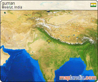 Meerut inde satellite image